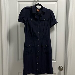 Navy Troy Burch Dress